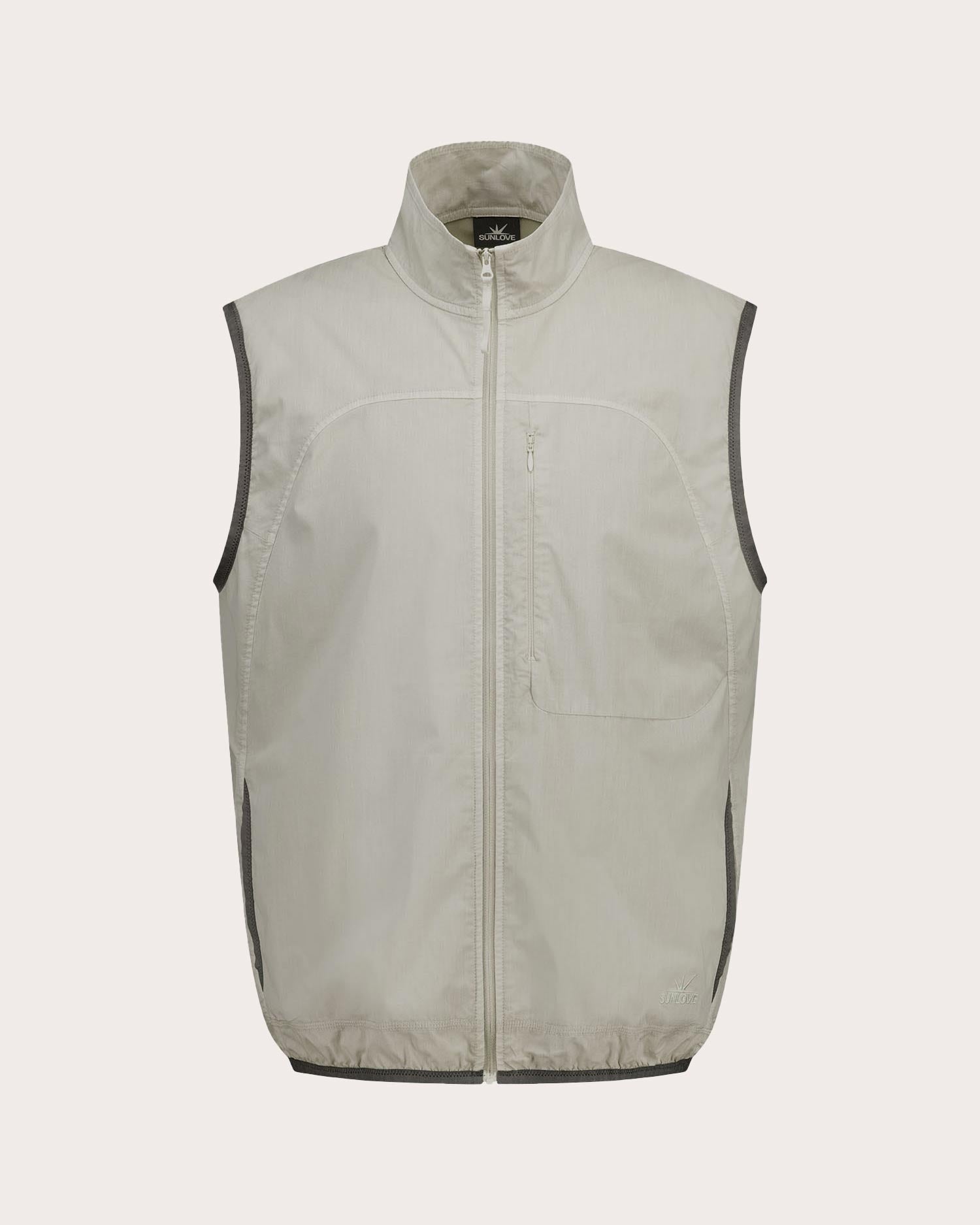 Sunlove Redux Golf Vest Gilet Light Grey | Soft Hands Club UK