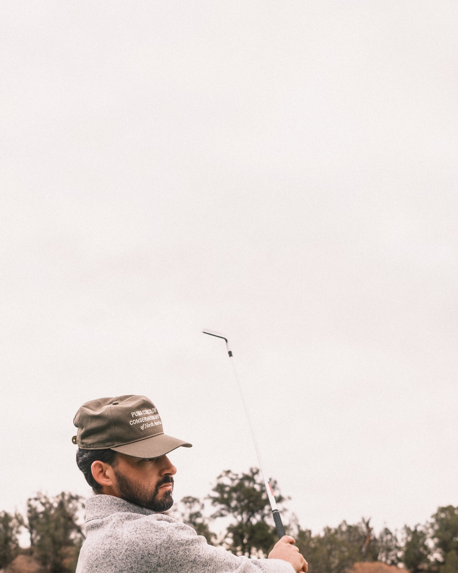Gumtree Golf & Nature Club GGNC x Puma – Conservation Dept. Unstructured 5-Panel Sage Golf Cap | Soft Hands Club