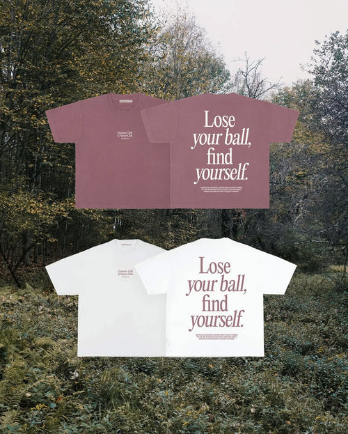 Gumtree Golf & Nature Club Gumtree Golf & Nature Club - Lose Your Ball, Find Yourself T-shirt White Golf T-shirt | Soft Hands Club