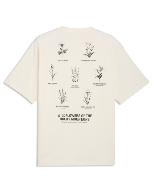 Gumtree Golf & Nature Club GGNC x Puma – Wildflowers of the Rocky Mountains T-Shirt Warm White Golf T-shirt | Soft Hands Club