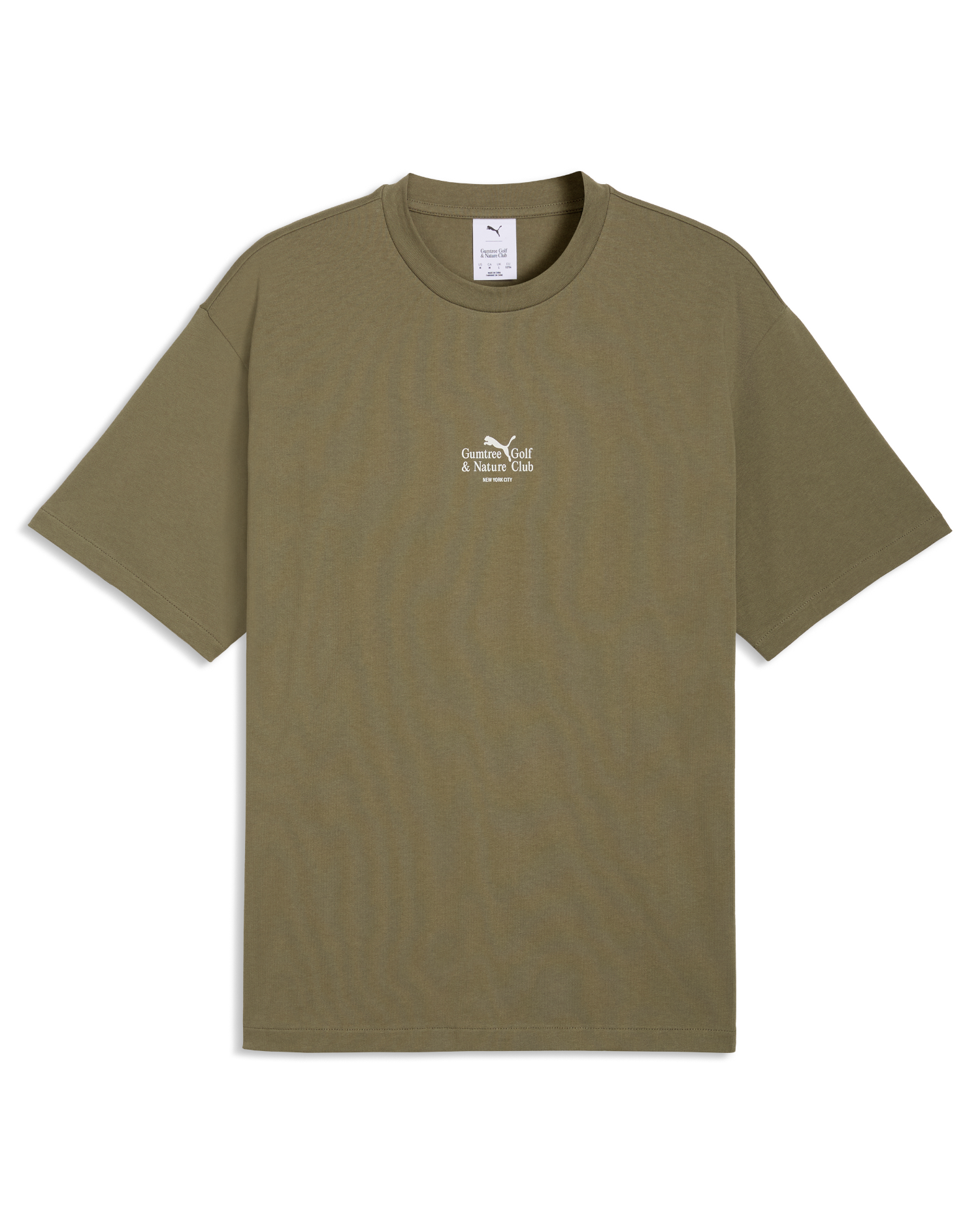 Gumtree Golf & Nature Club GGNC x Puma – Puma Pardoides Reference T-shirt Dark Sage Golf T-shirt | Soft Hands Club