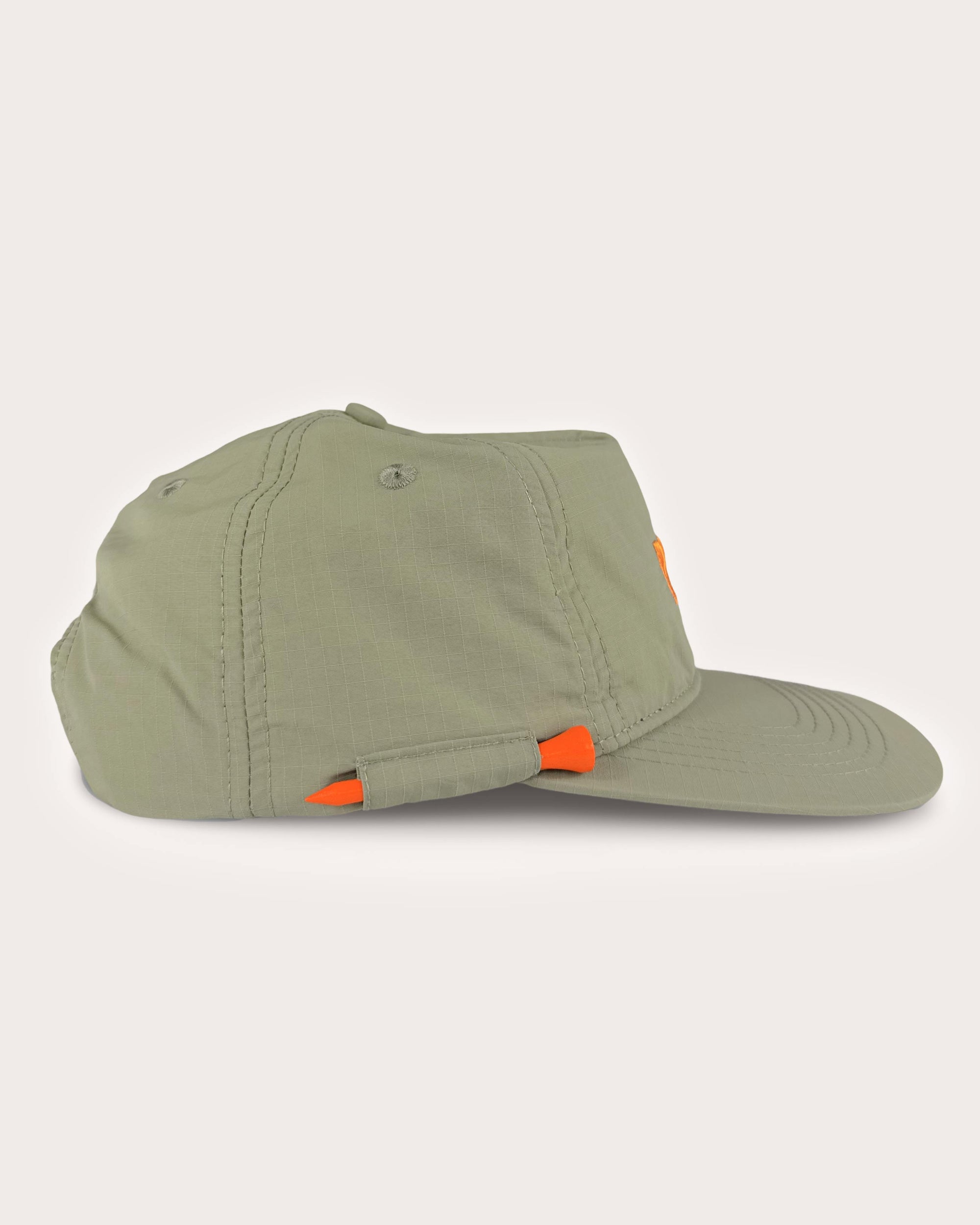 Draw Golf Khaki Green Ripstop Nylon Unstructured Cap