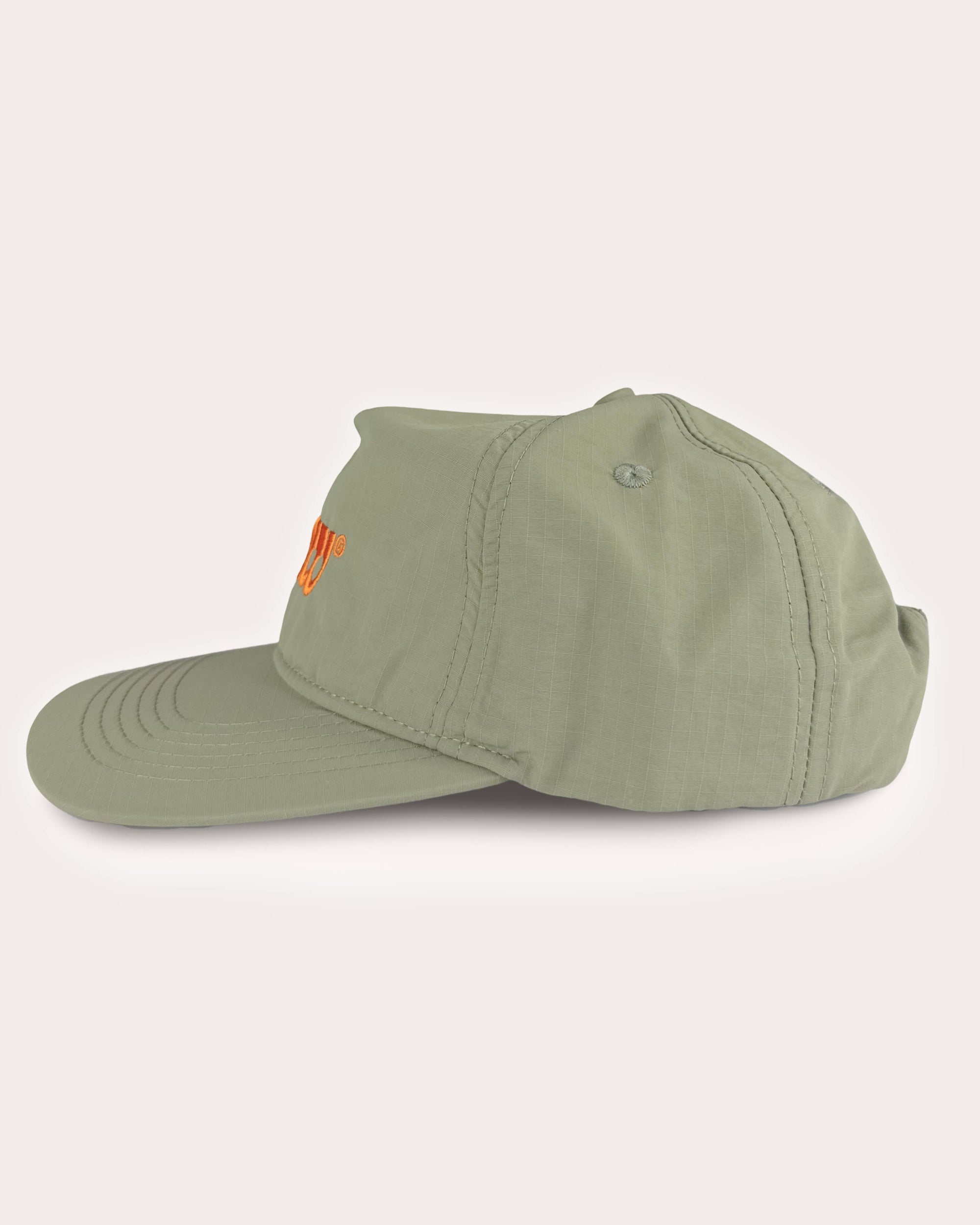 Draw Golf Khaki Green Ripstop Nylon Unstructured Cap