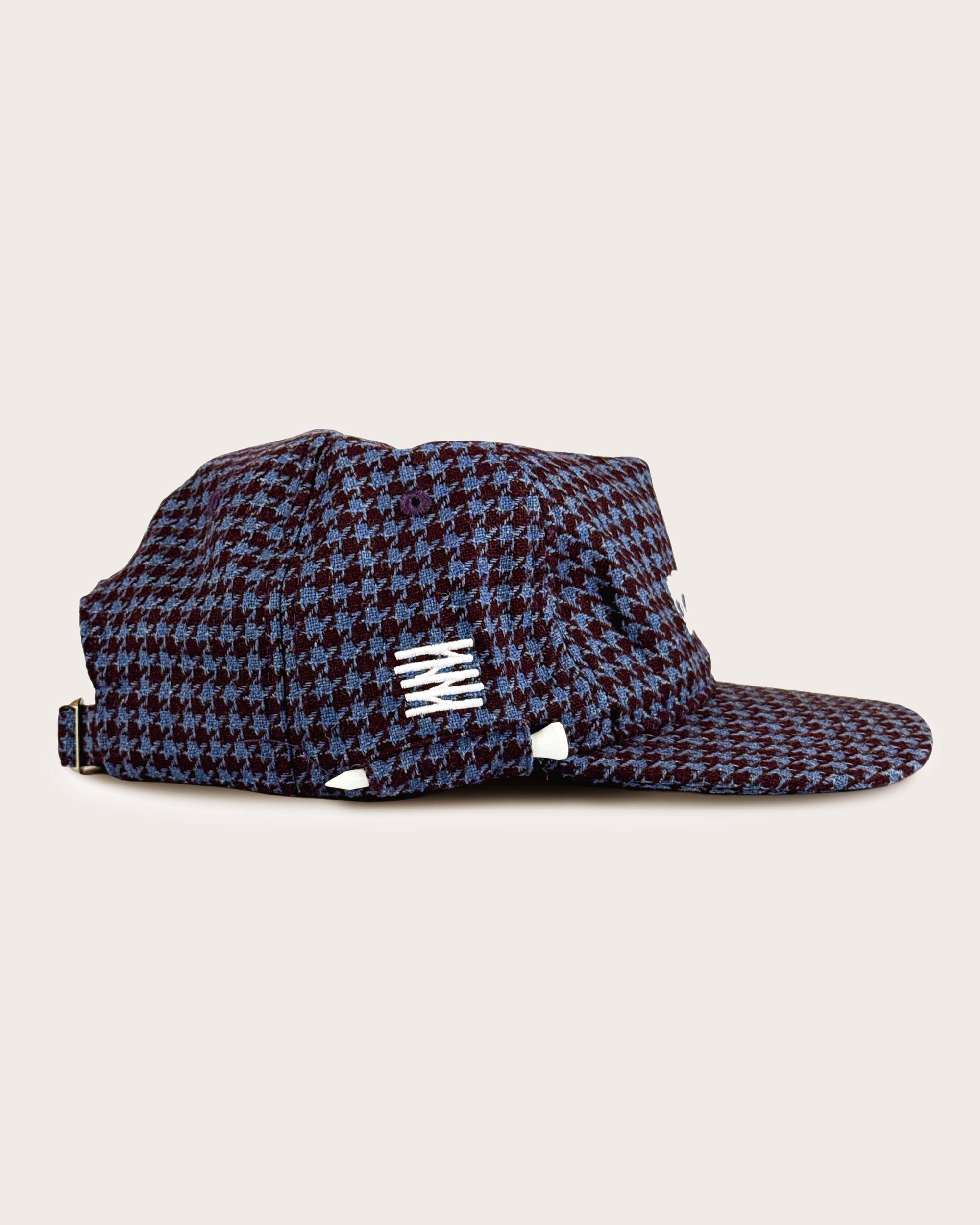 Draw Golf x Mogshade Cap Blue Houndstooth