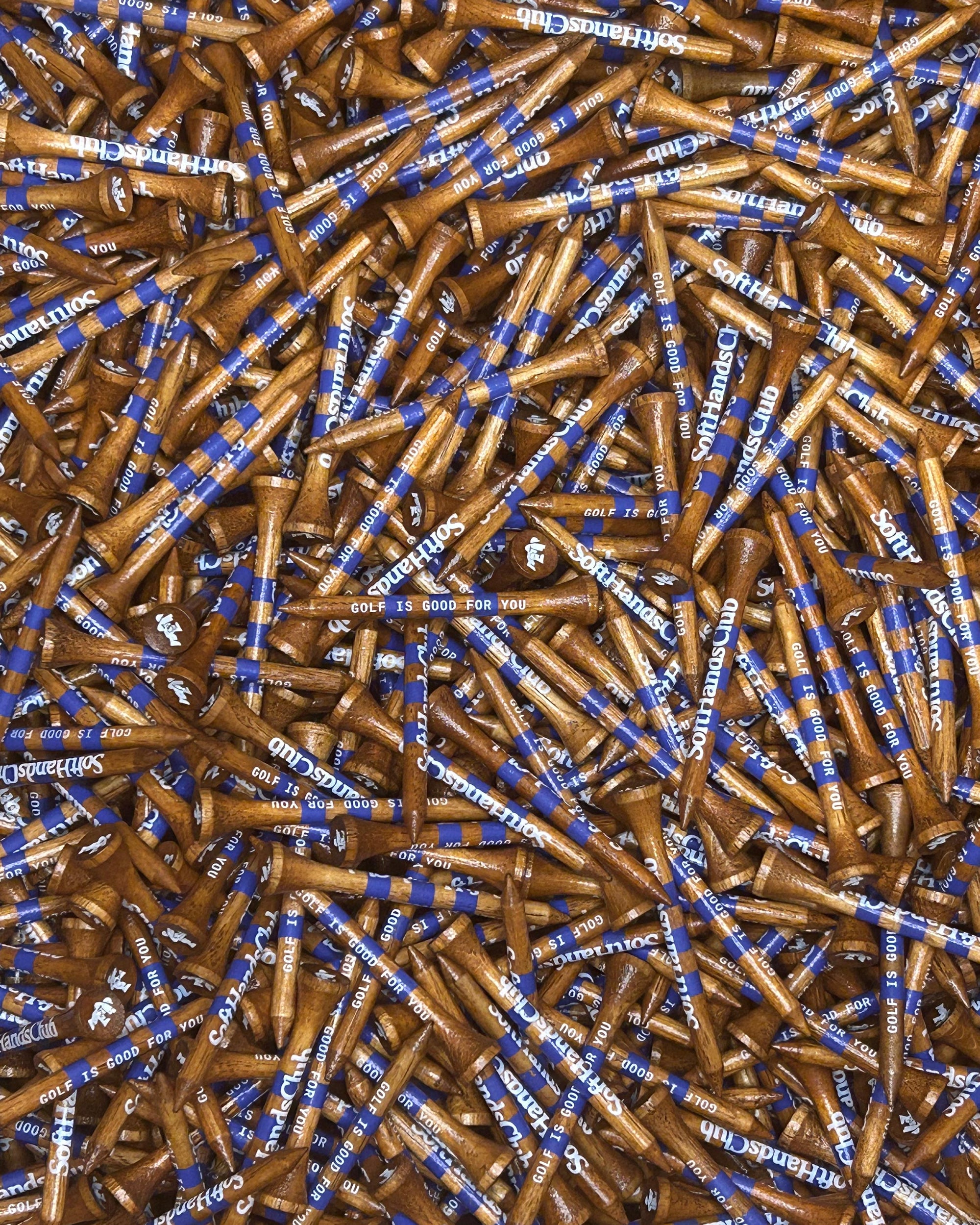 Soft Hands Club Golf Tees Kembat Wood - 'Golf Is Good For You' Golf Tees | Soft Hands Club