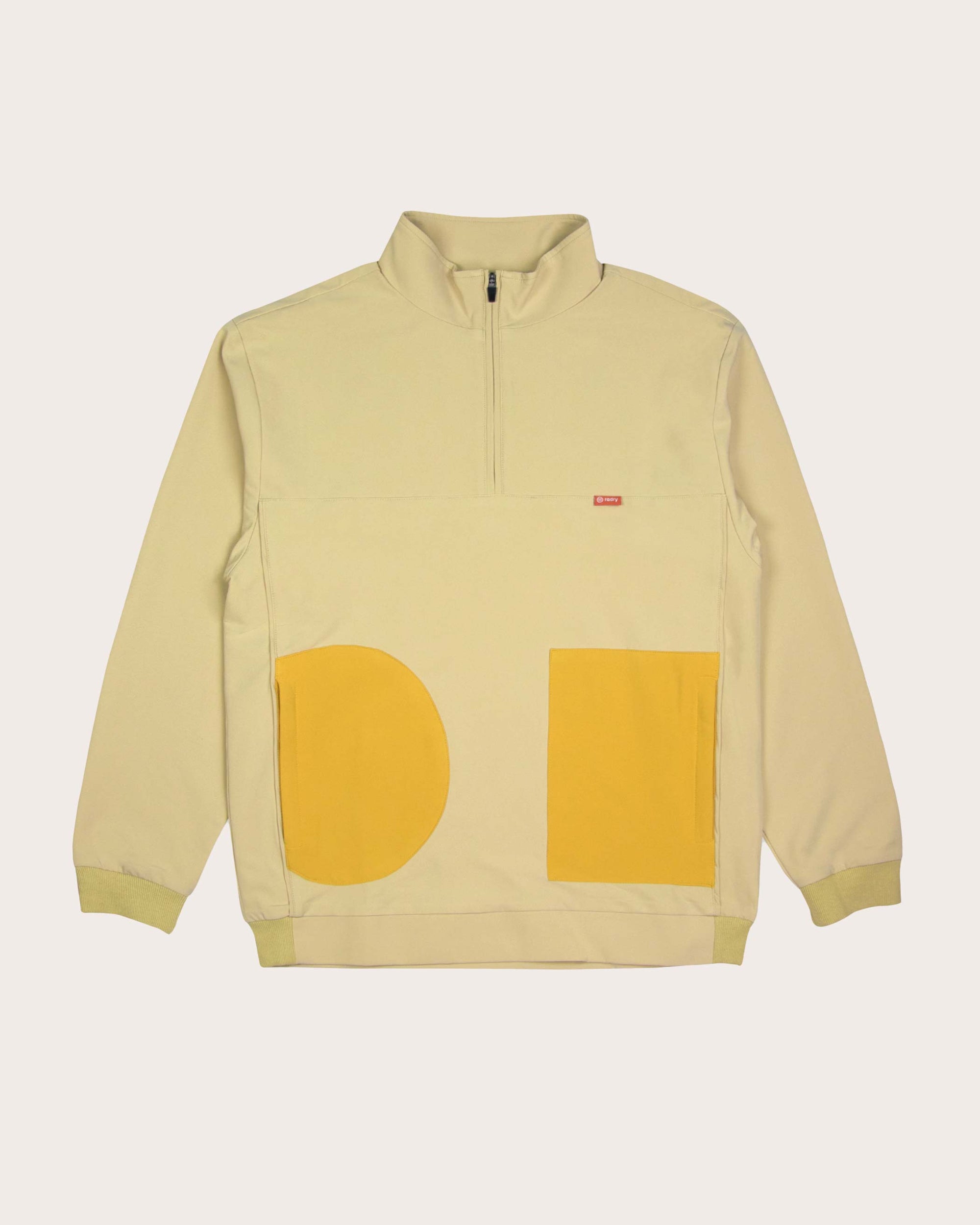 Contrast Quarter Zip Butter-Golf Jackets & Gilets-Radry Golf-Soft Hands Club UK