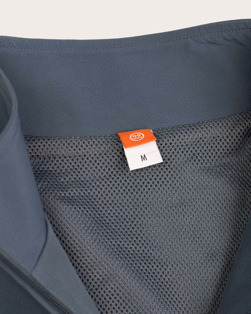 Contrast Quarter Zip Charcoal-Golf Jackets & Gilets-Radry Golf-Soft Hands Club UK