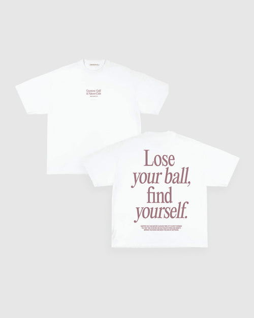 Gumtree Golf & Nature Club Gumtree Golf & Nature Club - Lose Your Ball, Find Yourself T-shirt White Golf T-shirt | Soft Hands Club
