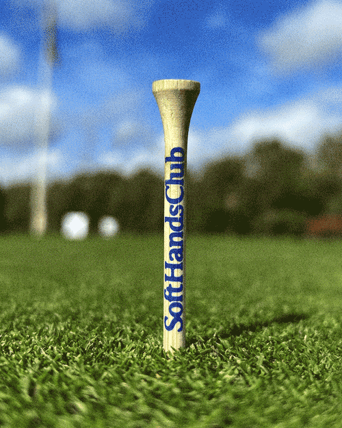 Soft Hands Club Bamboo Golf Tees - 'Think Less, Play More' Golf Golf Tees | Soft Hands Club
