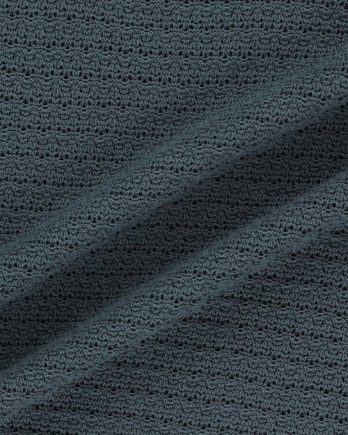 Border Crochet Knit Polo-Golf Polo Shirts-Sunlove Tour-Soft Hands Club UK